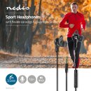 Sport-Kopfhörer | Mit Kabel | In-Ear | 1,2 m Kabel | Schwarz