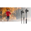 Sport-Kopfhörer | Mit Kabel | In-Ear | 1,2 m Kabel | Schwarz
