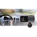 Auto-UKW-Sender | Bluetooth® | Bass Boost | MicroSD-Kartensteckplatz | Freisprechfunktion | Sprachsteuerung | 3,0 A/2,4 A