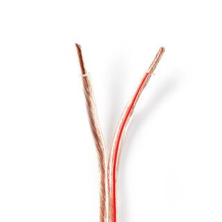 Lautsprecherkabel | 2x 4,00 mm2 | 25,0 m | Rolle | Transparent