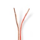 Lautsprecherkabel | 2x 4,00 mm2 | 25,0 m | Rolle | Transparent