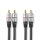 Stereo-Audiokabel | 2 x Cinch-Stecker – 2 x Cinch-Stecker | 1,50 m | Anthrazit