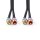 Stereo-Audiokabel | 2 x Cinch-Stecker – 2 x Cinch-Stecker | 1,50 m | Anthrazit