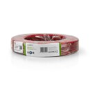 100m Lautsprecherkabel 2x 0,75 mm²  Schwarz Rot...