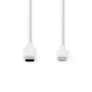 Für Apple Lightning-Stecker, 8-polig – USB-C Kabel Ladekabel 1m weiss