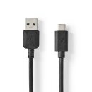 USB-3.1-Kabel (Gen2) | USB-C™-Stecker – A-Stecker | 1,0 m | Schwarz