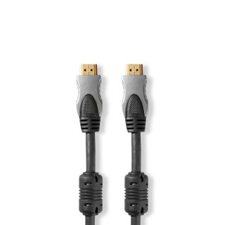 Hochgeschwindigkeits-HDMI™-Kabel mit Ethernet | HDMI™-Anschluss – HDMI™-Anschluss | 15,0 m | Anthrazit