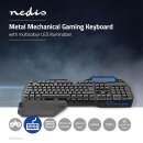 Mechanische Gaming-Tastatur | RGB-Beleuchtung | Nordisches Layout | Metallausführung
