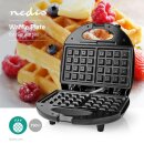 750W Waffeleisen Doppel Alu Anti Haft Platte beschichtung...