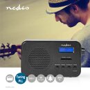 DAB+-Radio | 3,6 W | UKW | Uhr- und Alarmfunktion | Schwarz