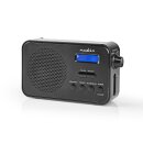 DAB+-Radio | 3,6 W | UKW | Uhr- und Alarmfunktion | Schwarz