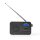 DAB+-Radio | 3,6 W | UKW | Uhr- und Alarmfunktion | Schwarz