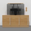 Motorisierter TV-Ständer | Vertikale Bewegung | Schrankmontage | Bis zu 65 Zoll | Max. 50 kg