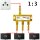 3-Fach Gold Koaxverteiler Antennenverteiler Verteiler Koax Buchse TV Splitter Adapter