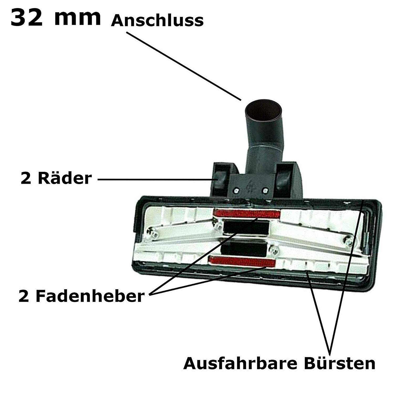 Kombidüse Staubsaugerdüse Düse Zb Ersatz für AEG  VX4-1 AEG APF 61 VX6 ASP 71 