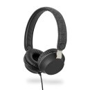 Kabelgebundene Stoff-Kopfhörer | On-Ear | 1,2-m-Audiokabel | Anthrazit/Schwarz