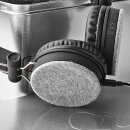 Kabelgebundene Stoff-Kopfhörer | On-Ear | 1,2-m-Audiokabel | Grau/Schwarz