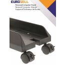 Desktop-PC-Ständer Rollwagen | Breite einstellbar | 4 verriegelbare Laufrollen