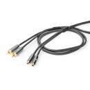 5m Highend OFC Cinchkabel Cinch RCA Chinch Kabel Stereo 2 x Stecker Vollmetall 24k vergoldet Audio