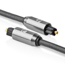 1m Highend Digital Toslink Audio flexibles Kabel Geflecht zb für PS4 PS5 TV