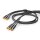 Highend Video kabel Composite 3x Cinch RCA Chinch 24k vergoldet Vollmetall Stecker