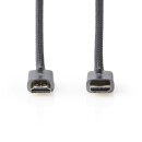 2m 4K 60Hz Highend Alu HDMI-Kabel mit Ethernet Profi...