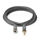 3m Verlängerungskabel Klinke Stecker Buchse 3,5mm 24k HD Audio High End Vollmetall