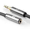 3m Verlängerungskabel Klinke Stecker Buchse 3,5mm 24k HD Audio High End Vollmetall