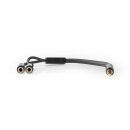 Highend HD Audio Kabel 1x 3,5mm Klinke - 2 x Klinkenbuchse Headset Splitter Verteiler für Kopfhörer