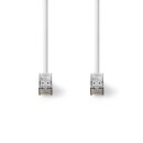 CAT 8.1 S/FTP-Netzwerkkabel | RJ45-Stecker an RJ45-Stecker | 1,0 m | Weiß