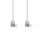 CAT 8.1 S/FTP-Netzwerkkabel | RJ45-Stecker an RJ45-Stecker | 1,0 m | Weiß