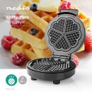 Retro Design Herz Form Waffeln Waffeleisen 1000W Küchengeräte schwarz