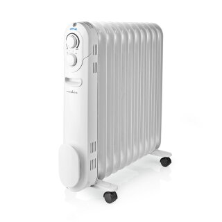Tragbarer Ölheizkörper | 2500 W | Weiß