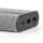 Powerbank in Stoff | 15.000 mAh | 2 x USB-A 2 A (max.) | Grau