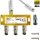 3-Fach IEC GOLD Sat Splitter Verteiler Antennenverteiler 3fach TV Kabel Adapter Kabelfernsehen Koax