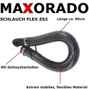 Maxorado ZS2 Einbau-Kit für Sockeleinkehrdüse Vacpan Einkehrschaufel Kehrdüse Zentralstaubsauger Schlauch Anschluss Montage Kehrichtklappe