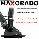 Maxorado ZS2 Einbau-Kit für Sockeleinkehrdüse Vacpan Einkehrschaufel Kehrdüse Zentralstaubsauger Schlauch Anschluss Montage Kehrichtklappe