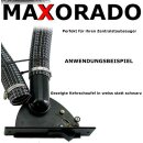 Maxorado Set ZS5 für Zentralstaubsauger - Sockeldüse + Einbau Kit + Edelstahl Blende