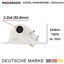 Maxorado Set ZS4 für Zentralstaubsauger - Sockeldüse + Einbau Kit