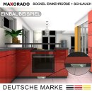 Maxorado Set ZS4 für Zentralstaubsauger - Sockeldüse + Einbau Kit