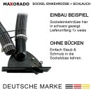 Maxorado Set ZS4 für Zentralstaubsauger - Sockeldüse + Einbau Kit