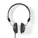3,5mm Klinke leichte OnEar Kopfhörer Kopfbügel Stereo schwarz kabelgebunden