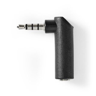 10 Stück 4 pol Audio Winkeladapter Stereo 3,5mm Klinke Stecker Buchse Winkel Adapter