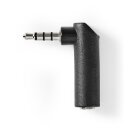 10 Stück 4 pol Audio Winkeladapter Stereo 3,5mm...