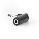 10 Stück 4 pol Audio Winkeladapter Stereo 3,5mm Klinke Stecker Buchse Winkel Adapter