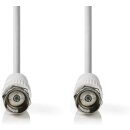 2 Stück kurzes F-Stecker Kabel 0,2m - 20cm TV Fernseh Sat Cable