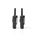 Mini Walkie-Talkie Set Funkgeräte 10 km 8 Kanäle VOX mit Ladestation 2 Stück Funkgeräte