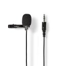 Profi Ansteck-Mikrofon Clip-On Lavalier 3,5 mm Klinke für PC Smartphone Laptop