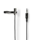 Profi Ansteck-Mikrofon Clip-On Lavalier 3,5 mm Klinke für PC Smartphone Laptop