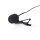 Profi Ansteck-Mikrofon Clip-On Lavalier 3,5 mm Klinke für PC Smartphone Laptop